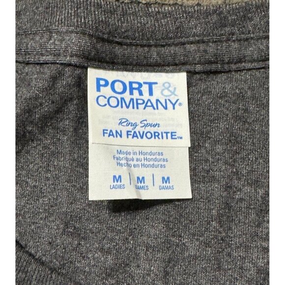 NEW Port & Company Ladies "Whatever" Graphic Tee Gray SEE MEASUREMENTS - Picture 5 of 5